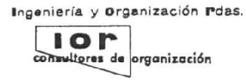 IOR INGENIERA Y ORGANIZACION RDAS CONSULTORES DE ORGANIZACION