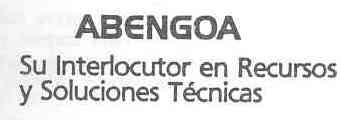 ABENGOA. SU INTERLOCUTOR EN RECURSOS Y SOLUCIONES TECNICAS