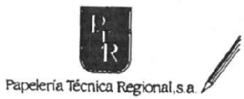 PTR PAPELERIA TECNICA REGIONAL, S.A
