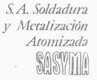 S.A. SOLDADURA Y METALIZACION ATOMIZADA SASYMA