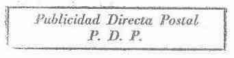 PUBLICIDAD DIRECTA POSTAL