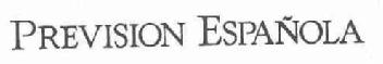 PREVISION ESPAÑOLA