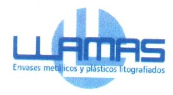 LLAMAS ENVASES METALICOS Y PLASTICOS LITOGRAFIADOS