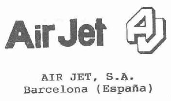 AIR JET AJ AIR JET, S.A. BARCELONA (ESPAÑA)