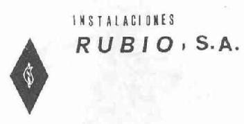 INSTALACIONES RUBIO, S.A