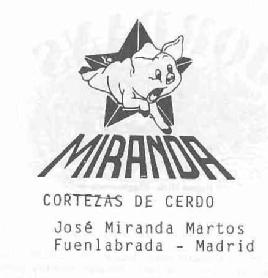 MIRANDA CORTEZAS DE CERDO