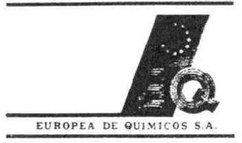 E Q EUROPEA DE QUIMICOS S.A