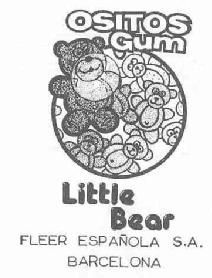 OSITOS GUM LITTLE BEAR - FLEER ESPAÑOLA S.A. BARCELONA