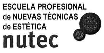 ESCUELA PROFESIONAL DE NUEVAS TECNICAS DE ESTETICA NUTEC