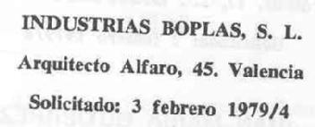 INDUSTRIAS BOPLAS, S.L