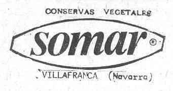 CONSERVAS VEGETALES SOMAR VILLAFRANCA (NAVARRA)