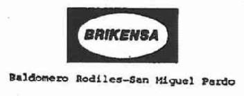 BRIKENSA BALDOMERO RODILES-SAN MIGUEL PARDO