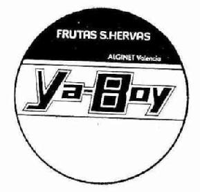 YA-BOY FRUTAS S.HERVAS ALGINET VALENCIA