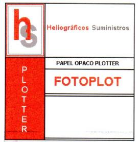HS HELIOGRAFICOS SUMINISTROS PAPEL OPACO PLOTTER FOTOPLOT PLOTTER