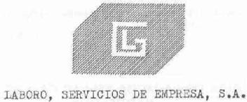 GL LABORO, SERVICIOS DE EMPRESA, S.A