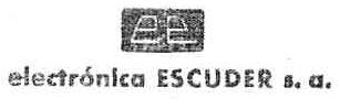 ELECTRONICA ESCUDER S.A