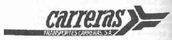 CARRERAS TRANSPORTES SA