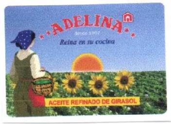 ADELINA REINA EN SU COCINA ACEITE REFINADO DE GIRASOL