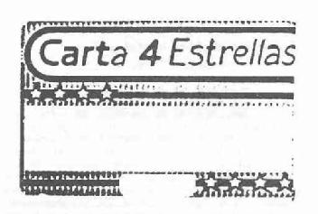 CARTA 4 ESTRELLAS