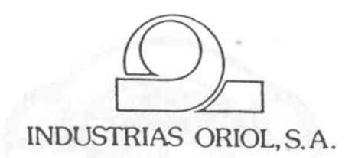 INDUSTRIAS ORIOL,S.A