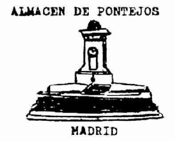 ALMACEN DE PONTEJOS MADRID