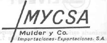 MYCSA MULDER Y CO. IMPORTACIONES-EXPORTACIONES, S.A