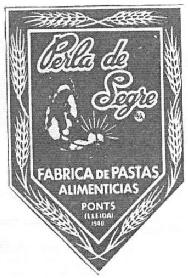 PERLA DE SEGRE S/A FABRICA DE PASTAS ALIMENTICIAS PONTS (LLEIDA) 1940