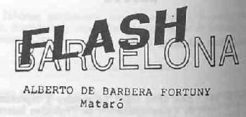 FLASH BARCELONA ALBERTO DE BARBERA FORTUNY MATARO