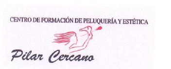 CENTRO DE FORMACION DE PELUQUERIA Y ESTETICA PILAR CERCANO