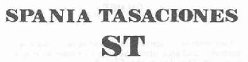 SPANIA TASACIONES ST