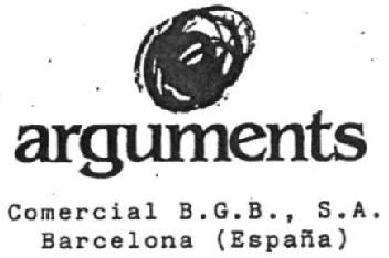 ARGUMENTS COMERCIAL B.G.B., S.A. BARCELONA (ESPAÑA)