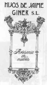 HIJOS DE JAIME GINER, S.L. ARTESANIA EN MUEBLES