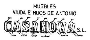 MUEBLES VIUDA E HIJOS DE ANTONIO CASANOVA, S.L