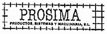 PROSIMA PRODUCTOS,SISTEMAS Y MAQUINARIA, S.L