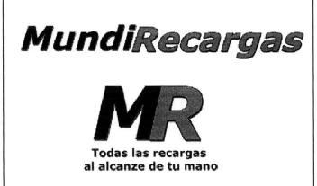 MUNDIRECARGAS MR TODAS LAS RECARGAS AL ALCANZE DE TU MANO