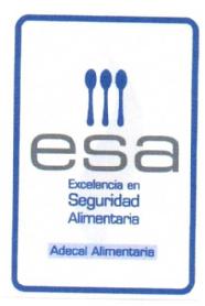 ESA EXCELENCIA EN SEGURIDAD ALIMENTARIA ADECAL ALIMENTARIA