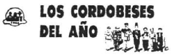 LOS CORDOBESES DEL AÑO