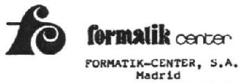 FC FORMATIK CENTER FORMATIK-CENTER, S.A. MADRID