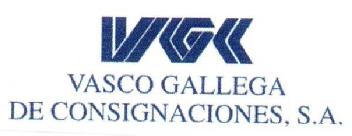 VGC VASCO GALLEGA DE CONSIGNACIONES, S.A