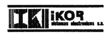 IK IKOR SISTEMAS ELECTRONICOS S.A