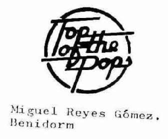 TOP OF THE POPS MIGUEL REYES GOMEZ. BENIDORM