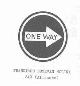 ONE WAY FRANCISCO ESTEVAN MOLINA SAX (ALICANTE)