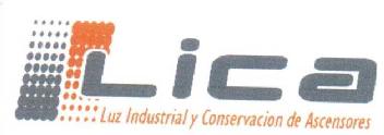 LICA LUZ INDUSTRIAL Y CONSERVACION DE ASCENSORES