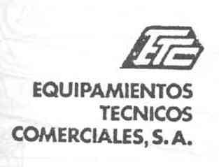 ETC EQUIPAMIENTOS TECNICOS COMERCIALES, S.A