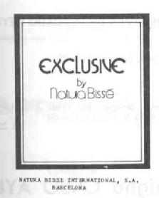 EXCLUSIVE BY NATURA BISSE