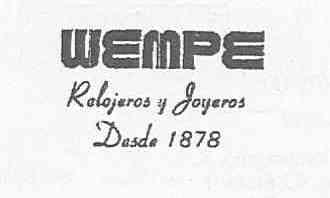 WEMPE RELOJEROS Y JOYEROS DESDE 1878