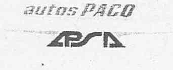 AUTOS PACO APSA