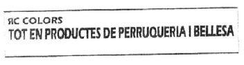 RC COLORS TOT EN PRODUCTES DE PERRUQUERIA I BELLESA
