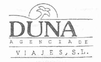 DUNA AGENCIA DE VIAJES, S.L