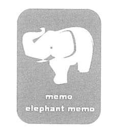 MEMO ELEPHANT MEMO